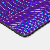 Psychedelic Moiré Effect Abstract Blauw en Paars Bureaumat (Hoek)