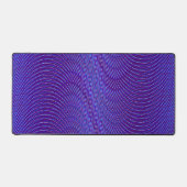 Psychedelic Moiré Effect Abstract Blauw en Paars Bureaumat (Voorkant)