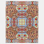 Psychedelic Money Mandala Satin Fleece Deken (Voorkant)