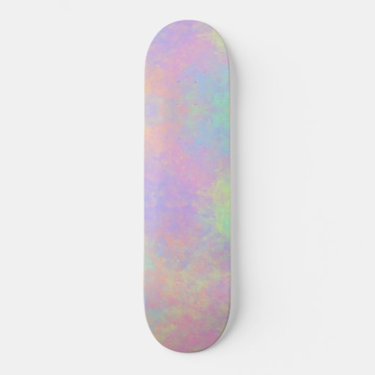 Psychedelic Mottled Pastel Skateboard (Voorkant)