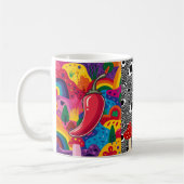 Psychedelic Mug - Colorful Trippy Coffee Cup (Gauche)