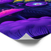 Psychedelic Mushroom House Poster (Hoek)