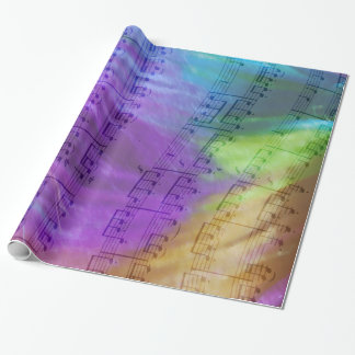 Psychedelic Musical Notes Cadeaupapier
