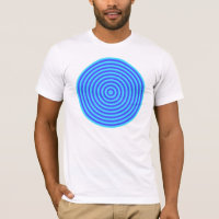 Psychedelic Neon Blue Circles