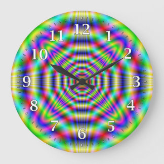 Psychedelic Neon Decorative Wall klok