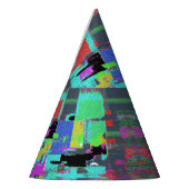psychedelic neon dunce feesthoedjes (Links)
