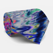 Psychedelic Neon Rainbow Cravate correspond à tout (Roulé)