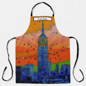 Psychedelic NYC: EMP ST gebouw #3 Schort (Voorkant)