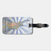 Psychedelic NYC: Vrijheidsbeeld 2 Bagagelabel (Achterkant horizontaal)