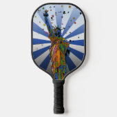 Psychedelic NYC: Vrijheidsbeeld #2 Pickleball Paddle (Voorkant)