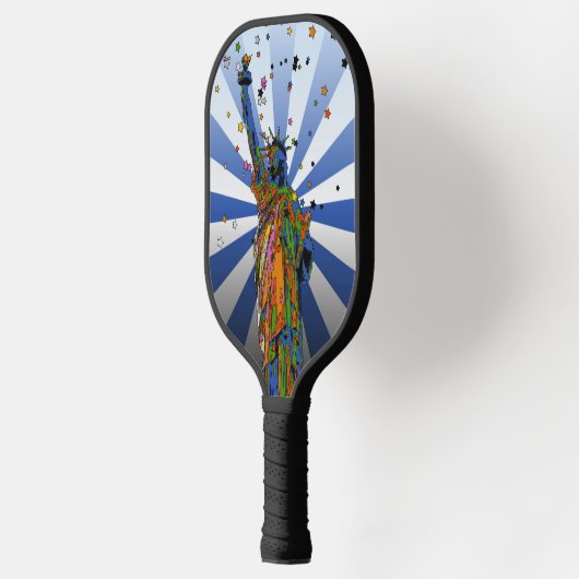 Psychedelic NYC: Vrijheidsbeeld #2 Pickleball Paddle (Links)