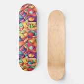 Psychedelic Ocean Skateboard (Voorkant)