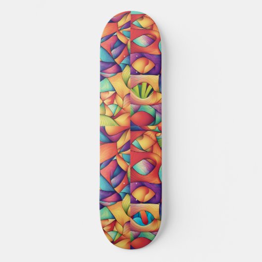 Psychedelic Ocean Skateboard (Voorkant)