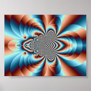 Psychedelic Oerwoud Kitten ~ Poster