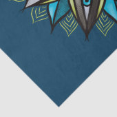 Psychedelic Ogen Dubbele Iris Bloem Mandala Horror Tissuepapier (Detail)