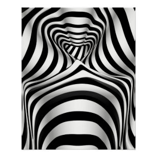 Psychedelic Opart Perfect Poster