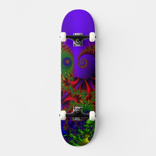 Psychedelic Overboard Skateboard (Voorkant)