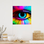 Psychedelic Oversize Eye Poster (Keuken)