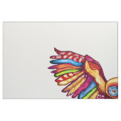 Psychedelic Owl in vlucht Stof (Fat Quarter)