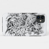 Psychedelic Owl iPhone 5/5s Hoesje (Achterkant (horizontaal))