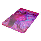 Psychedelic Paars en Magenta Hibiscus Flower Badmat (Gekanteld)