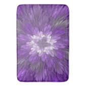 Psychedelic Paarse Flower Abstract fractal Art Badmat (Voorkant Verticaal)
