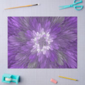 Psychedelic Paarse Flower Abstract fractal Art Tissuepapier (Craft)