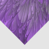 Psychedelic Paarse Flower Abstract fractal Art Tissuepapier (Detail)