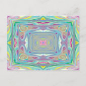 Psychedelic Pastel-kaart Briefkaart (Voorkant)