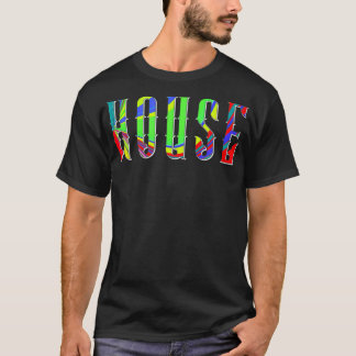 Psychedelic Pattern House Music Electronic Techno  T-shirt
