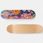 Psychedelic Pattern Skateboard (Horizontaal)
