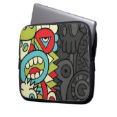 Psychedelic Patterns Laptop Sleeve (Voorkant Links)