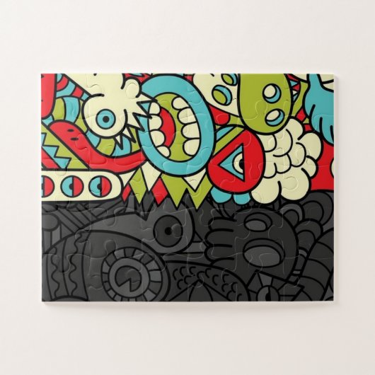 Psychedelic Patterns Legpuzzel (Horizontaal)