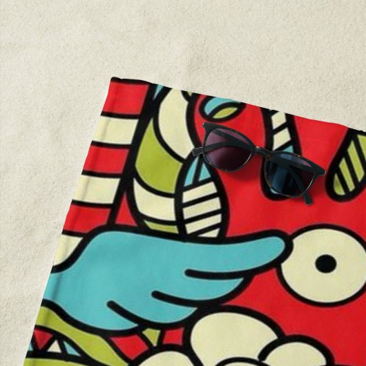 Psychedelic Patterns Strandlaken (In situ)