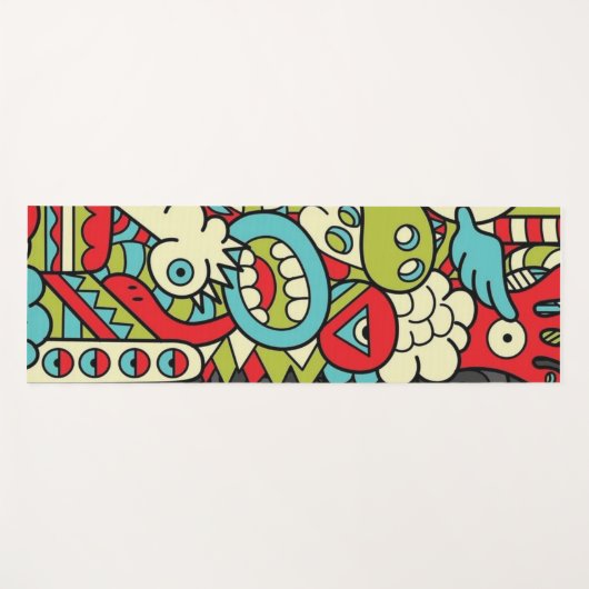 Psychedelic Patterns Yogamat (Voorkant (horizontaal))