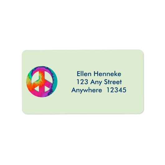 Psychedelic Peace Etiket (Voorkant)