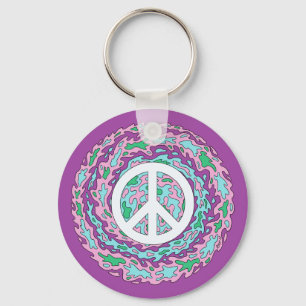 Psychedelic Peace Sleutelhanger