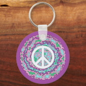 Psychedelic Peace Sleutelhanger (Achterkant)