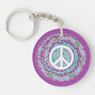 Psychedelic Peace Sleutelhanger