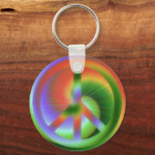Psychedelic Peace Sleutelhanger (Voorkant)