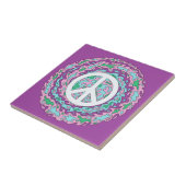 Psychedelic Peace Tegeltje (Zijkant)