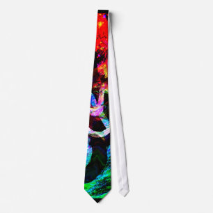 Psychedelic Peace Turtle Stropdas