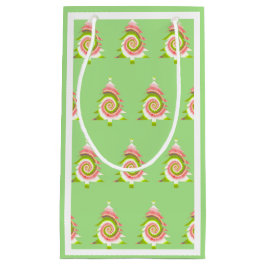 Psychedelic Pine Pattern Gift Bag Klein Cadeauzakje