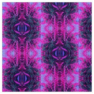 Psychedelic Pink en Paars Succulent Kaleidoscope Stof