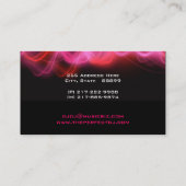 Psychedelic Pink Wave DJ Visitekaartjes (Achterkant)