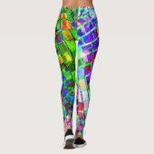 Psychedelic Planet Disco Ball Leggings (Achterkant)