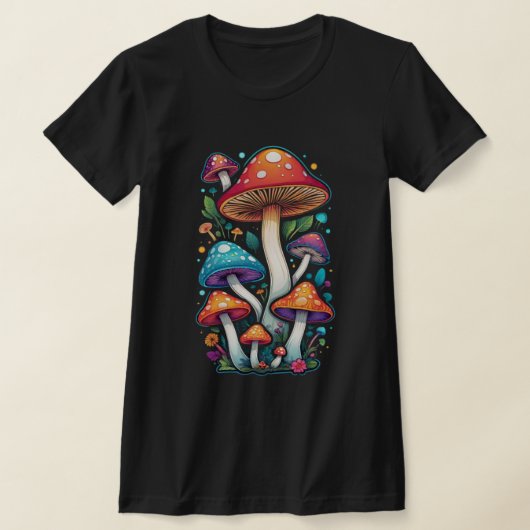 Psychedelic Polka Dot Mushrooms T-shirt (Laagn)