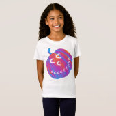 Psychedelic pompoen hart T-shirt (Voorkant volledig)