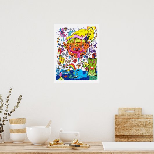 Psychedelic Poster #1 (Keuken)
