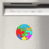 Psychedelic Puzzle Magneet (Insitu (Vaatwasser))